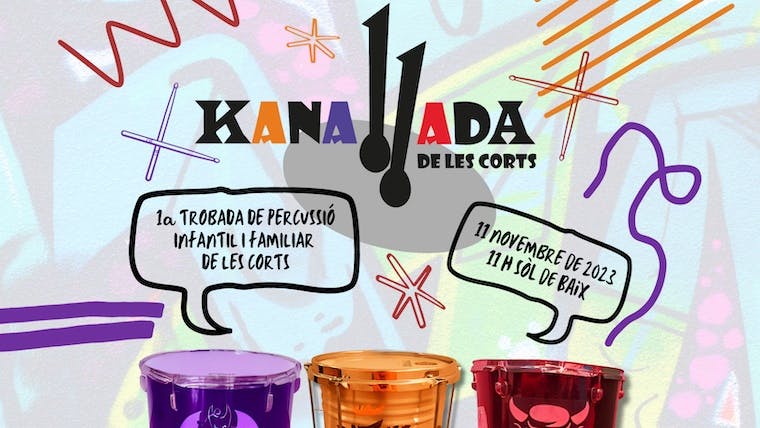 1a Trobada de Percussió infantil i familiar de Les Corts 'La Kanallada'